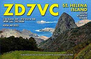 QSL card for ZD7VC