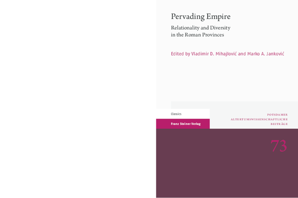 Pervading Empire: Relationality and Diversity in the Roman Provinces
