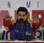 Fotografía cedida por el Palacio de Miraflores que muestra al presidente venezolano, Nicolás Maduro, durante un acto de Gobierno.