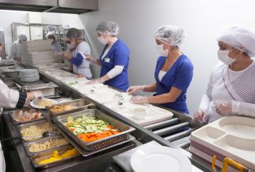 Hospital dining workers.