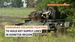 Ukrainian Soldiers Fighting To Hold Key Supply Lines In Donetsk Region
