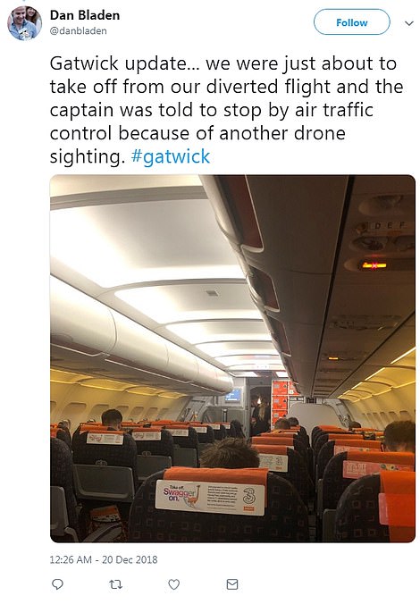 Social media users continued to report sighting throughout the night following the initial two drones that were spotted near Gatwick Airport 