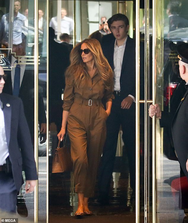 The mother-son duo entered Trump Tower on May 23 and were not seen leaving until Tuesday ¿ five days after Donald Trump was found guilty on 34 felony charges in the New York hush money trial