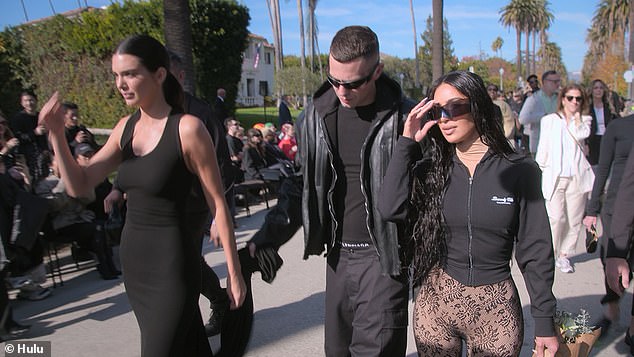The episode opened on Beverly Hills as Kim prepared for an all-star Balenciaga fashion show happening out in the open