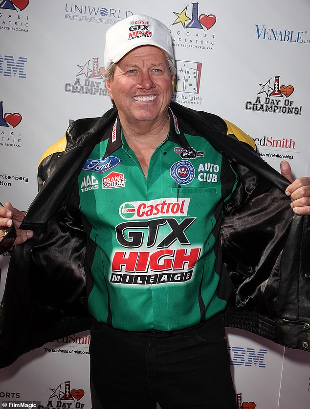 John Force was taken to a hospital in Richmond after his car caught ablaze and crashed