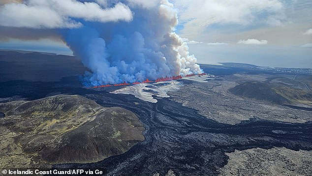 They discovered that each of the eruptions, including those from May this year (pictured), shared a similar chemical makeup