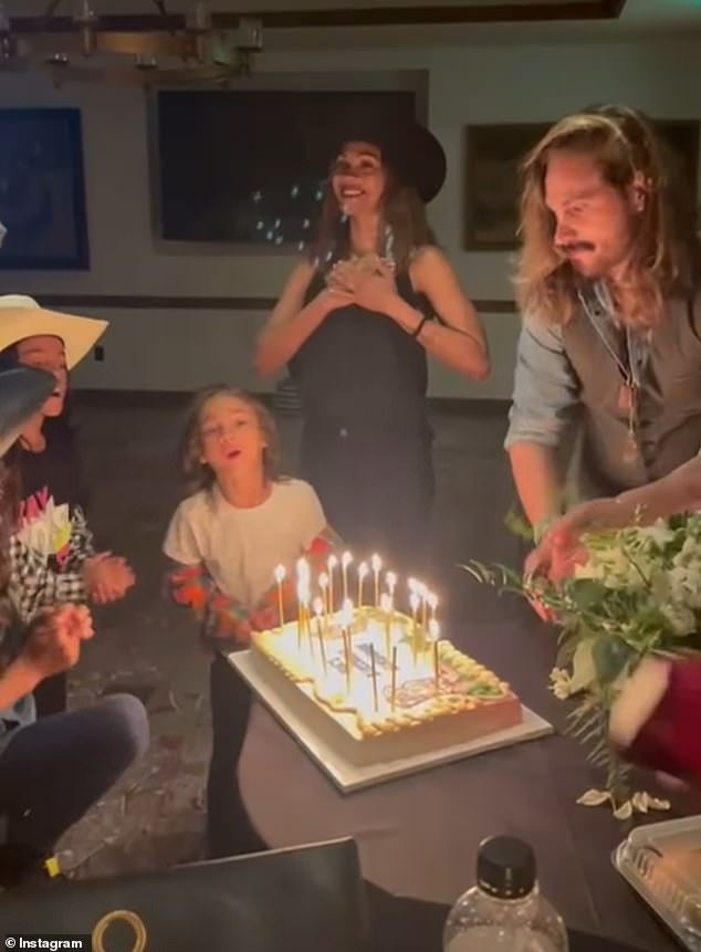 Saldana celebrated her 46th birthday with a hoedown earlier this month