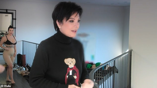 Kris Jenner came over to pay her 45-year-old daughter a visit, as she was preparing looks for the Emmy Awards, since her husband Travis Barker is, ' performing I think the opening the show to like a Phil Collins song.'