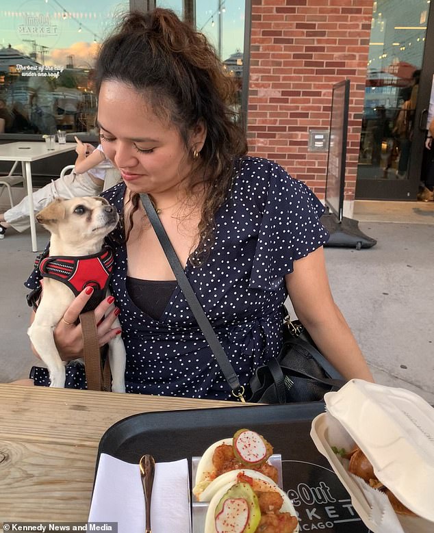 Mikaela Medina, from Chicago, Illinois, has been looking after Toto, the family dog and her beloved childhood pet, for the last two years