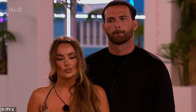 Meanwhile Harriett Blackmore and Ronnie Fint are the latest couple to have been dumped from the villa in a shocking twist on Friday's episode