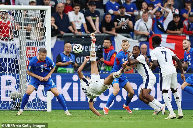 Bellingham's 95th minute bicycle kick rescued England's Euro 2024 tournament hopes