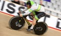 Australia's Matthew Richardson rides during the 2024 Track Nations Cup at the Adelaide Super-Drome in February 2024