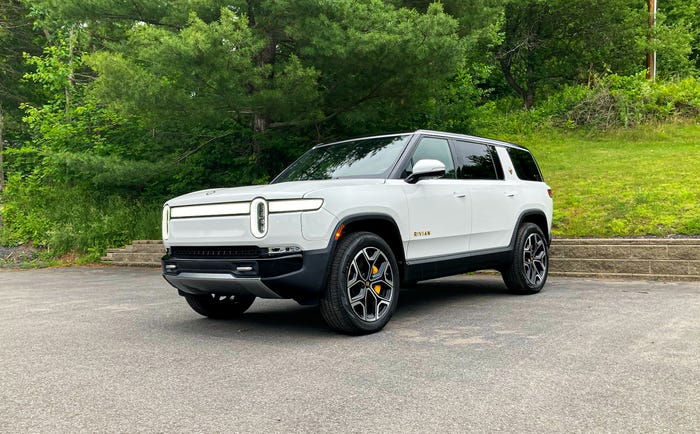 The Rivian R1S electric SUV.