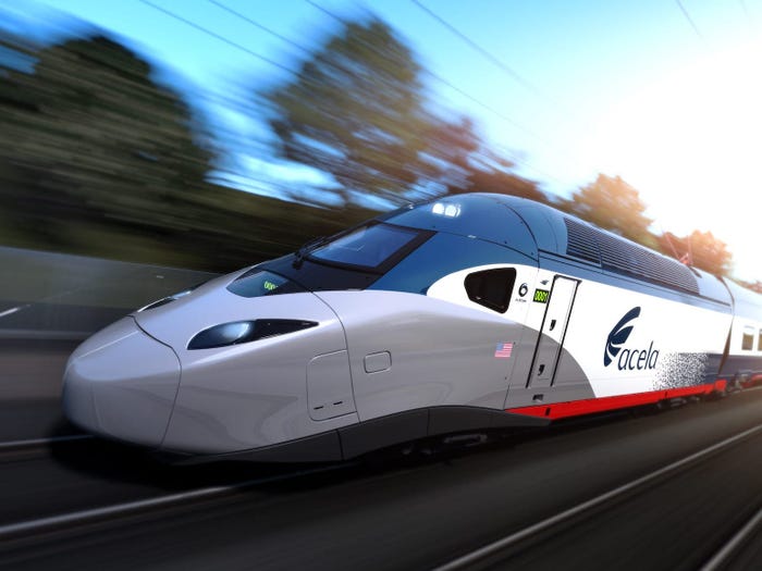A rendering of the new Acela.