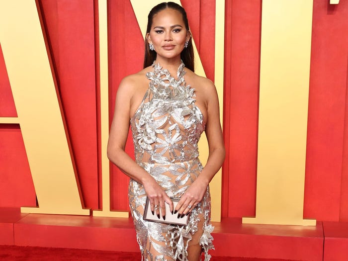 Chrissy Teigen attends the 2024 Vanity Fair Oscars after-party.