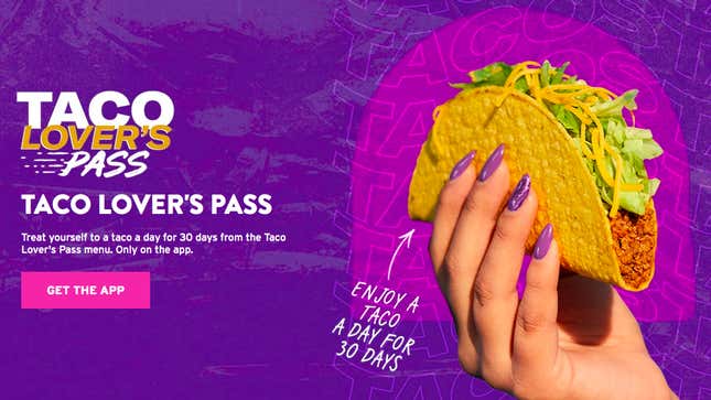Image for article titled The Maniacs at Taco Bell Made Moviepass, but for Tacos