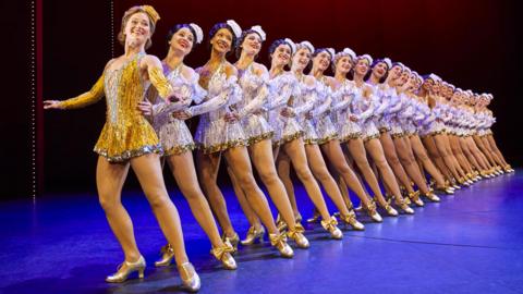 Clare Halse with other members of the 42nd Street company