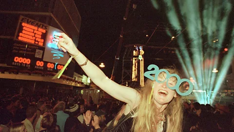 Getty Images Woman celebrating Y2K (Credit: Getty Images)