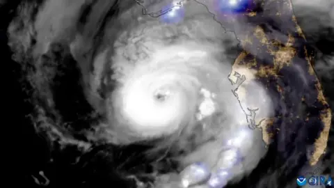 Satellite image shows Hurricane Idalia