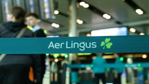 PA Media Image of Aer Lingus airport security banner