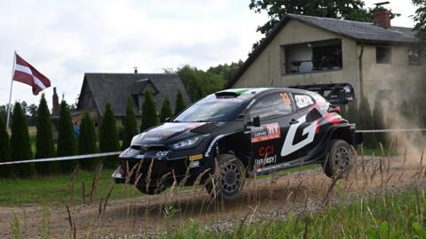 Elfyn Evans is 13 points behind overall WRC leader Thierry Neuville after Rally Latvia