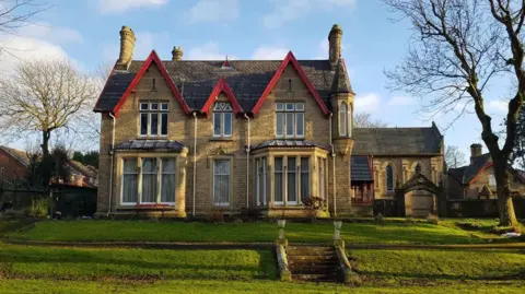 A view of the former Sisters of Mercy convent at Werneth Grange.