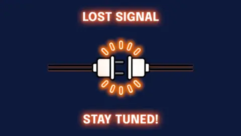 Lost signal screen from the livesteam