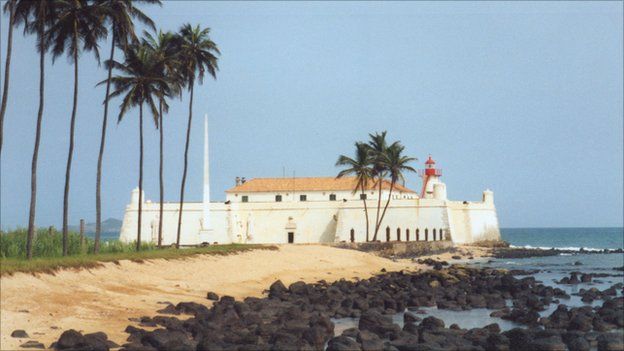 Saint Sebastian Fort in Sao Tome Town on the island of Sao Tome and Principe