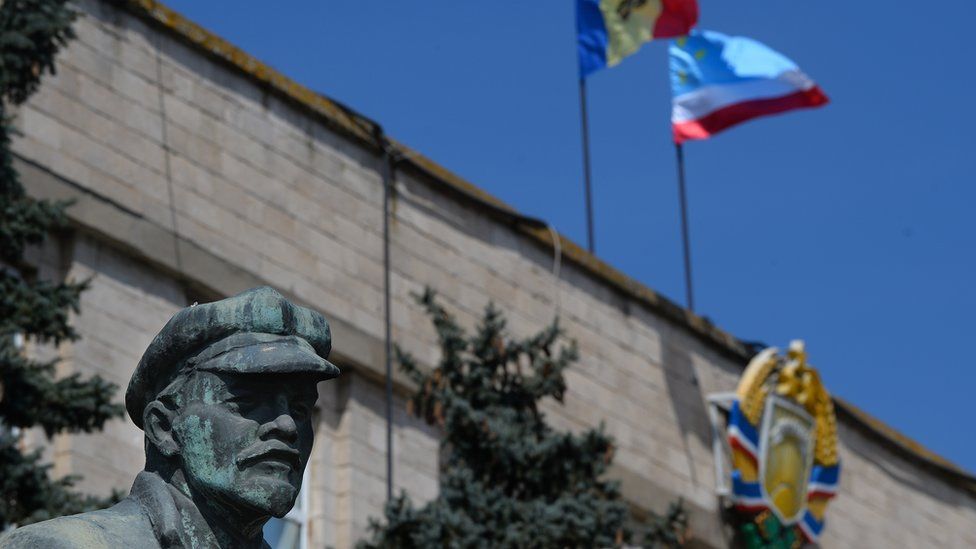 Lenin statue in Gagauzia, Moldova