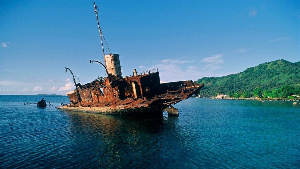 Japanese ship, sunk during World War Two in Truk Lagoon (now Chuuk Lagoon)