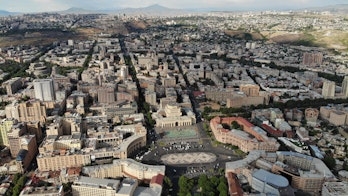Armenia 2022 Cover Image Aerial View Of The Capital City Yerevan