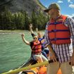 River rafting in Banff during Tauck's Best of the Canadian Rockies tour.