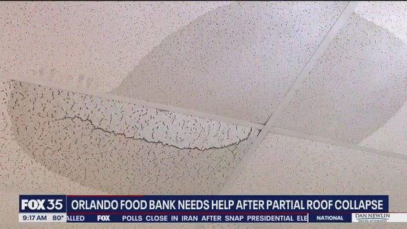 Orlando food bank needs help after partial roof collapse