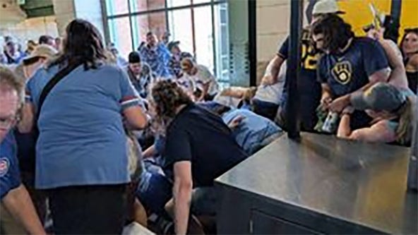Escalator malfunction after Brewers-Cubs game, 11 injured