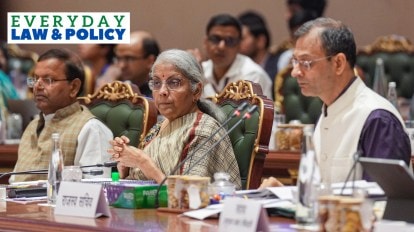 Union Finance Minister Nirmala Sitharaman chairs the 53rd GST Council meeting, in New Delhi, Saturday, June 22, 2024.