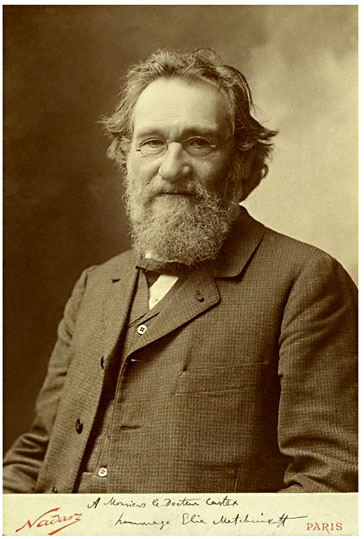 Elie Metchnikoff, the widely known image. Photo copyright Institut Pasteur - photo Nadar.