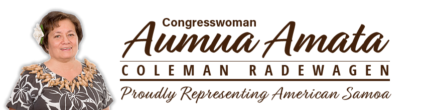 US Representative Aumua Amata Coleman Radewagen logo