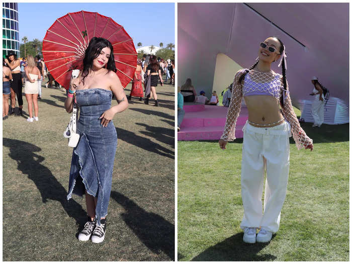 Casual fashion made its return to Coachella in 2023, but standout accessories still made appearances.