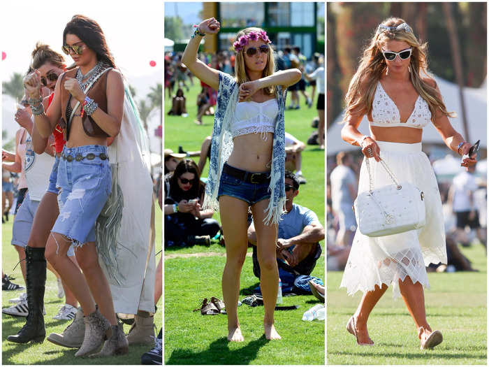 Bohemian style and accessories took center stage at Coachella in 2015, with stars like Kendall Jenner and Paris Hilton hopping on the festival trend.