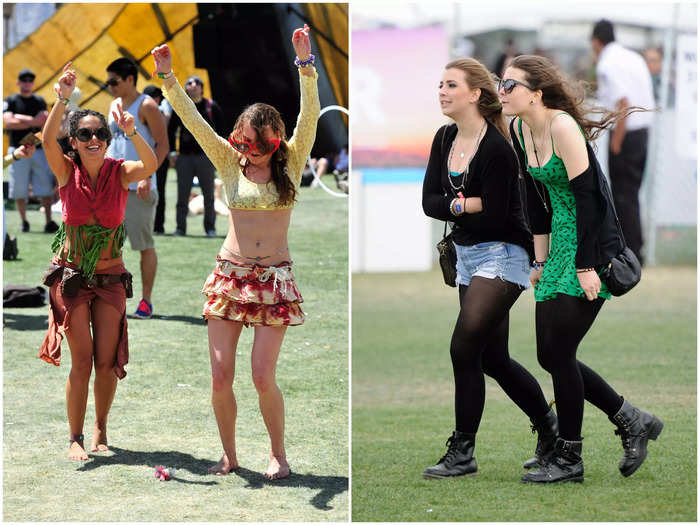 Still, Coachella fashion a decade ago was a lot more low-key than today