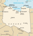 Libya Map Carte anglophone de Libye