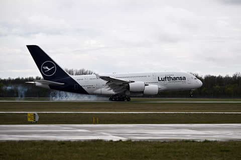 An arguing couple forced a Lufthansa A380 to divert after the husband reportedly threw food and tried to set fire to a blanket