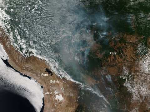 The Amazon is burning at a rate not seen since we started keeping track. The smoke is reaching cities 2,000 miles away.