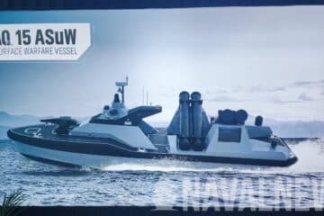 ARES Shipyard Showcases ULAQ USV Armed with ÇAKIR Cruise Missile at WDS 2024