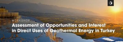 Workshop – Geothermal Direct Use in Turkey, Sept. 15, 2021