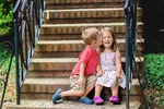 The term "kissing cousins" generally refers to any cousin other than a first cousin, or a relative known well enough to kiss hello.