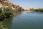 Euphrates river at Dura Europos, Syria