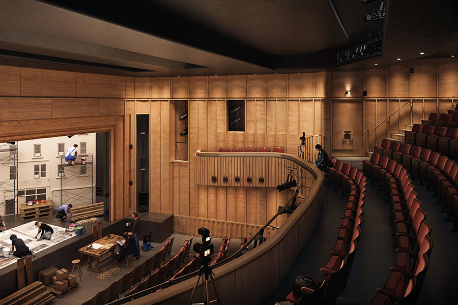 A mock-up of the new Cambridge Arts Theatre, © Ian Chalk Architects